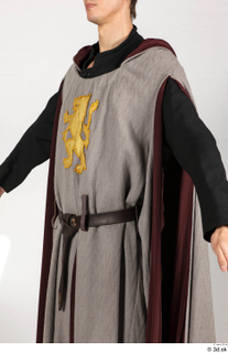  Photos Medieval Monk in grey suit Medieval Clothing Monk czech emblem grey cloak grey suit hood upper body 0002.jpg
